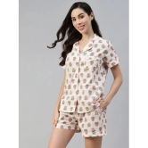 Divena - Pink 100% Cotton Womens Nightwear Nightsuit Sets ( Pack of 1 ) - None