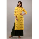 MAUKA - Yellow Straight Rayon Women's Stitched Salwar Suit ( Pack of 1 ) - None