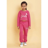 Trampoline Pink Cotton Blend Girls Top With Joggers ( Pack of 1 ) - None