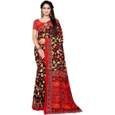 LEELAVATI - Red Georgette Saree With Blouse Piece ( Pack of 1 ) - Red