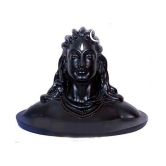 Lord Shiva in Dhyana Mudra Adiyogi Shiva Idol for Home Decor, Gift & Puja, Matte Divinity Idols Black