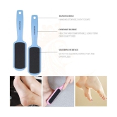 Majestique 2Pcs Pedicure Doublesided Foot Scrubber Tools For Wet And Dry Feet Multicolor