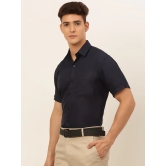 Indian Needle Men's Cotton Solid Formal Shirt's-M / Navy-Blue