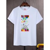 NITYANAND CREATIONS Round Neck White Holi T-Shirt for MEN-HOLI-T-SHIRT-11525-S