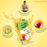 B Natural Apple Juice, Goodness Of Fiber, Vitamin C & E, Made With 100% Fruit Pulp And 0% Concentrate, 1 L