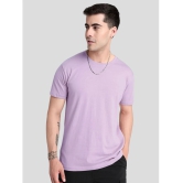 AKTIF Cotton Oversized Fit Printed Half Sleeves Mens T-Shirt - Lavender ( Pack of 1 ) - None