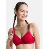 Jockey 1581 Wirefree Non Padded Super Combed Cotton Beginners Bra - Red Love - None