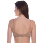 Elina Pack of 1 100% Cotton Non Padded Womens T-Shirt Bra ( Beige ) - None