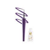 MyGlamm LIT Glossy Liquid Eyeliner - Purple Farewell (Medium Purple Shade) - 3.5ml | Up to 24hr Water-proof & Smudge-proof