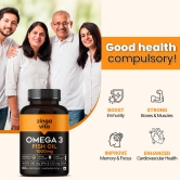 Omega-3 Fish Oil Softgels-Pack of 3