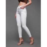 Miss Chase - White Denim Skinny Fit Womens Jeans ( Pack of 1 ) - None