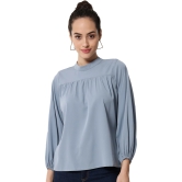 ALL WAYS YOU Women Top Crepe fabric  Sky Blue XS