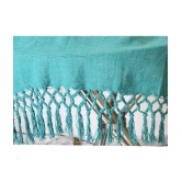 HUGS N RUGS - 3 Seater Cotton Throw ( Pack of 1 ) - Sea Green