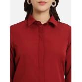 ALL WAYS YOU Red Crepe Womens Shirt Style Top ( Pack of 1 ) - None