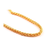 Jewar Mandi - Gold Plated Brass Chain ( Pack of 1 ) - None