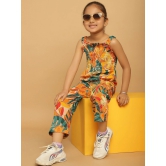 MINI & MING Girls Printed Sleeveless Basic Jumpsuit