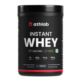 Athlab (by Nutrabay) Instant Whey Protein| Naturally Flavoured & Sweetened with Monk Fruit | No Preservatives, 25g Protein - Cold Coffee, 500g