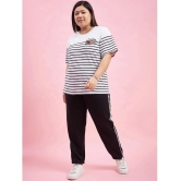 AUSTIVO White Striped Pant Top Set - None