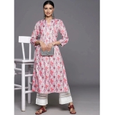 Varanga Viscose Printed A-Line Womens Kurti - Pink ( Pack of 1 ) - None