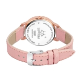 Septem Pink Leather Analog Womens Watch