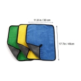 Penyanâ?¢ Heavy Microfiber Cloth 800 GSM, Size 30 x 45 cm, Pack of 2, for Car Cleaning and Detailing, Double Sided, Extra Thick Plush Microfiber Towel Lint-Free