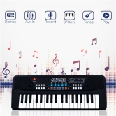 Humaira Big Fun 37 Key Piano Keyboard Toy with DC Power Option, Recording and Mic