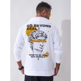 Go Beyond White Oversized Hoodie T-shirt-S / White