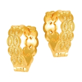 VIVASTRI Golden Clip-Ons Earrings ( Pack of 1 ) - Golden