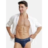 Jockey IC29 Men Tactel Microfiber Elastane Stretch Printed Brief - Rich Royal Blue - None