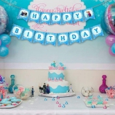 Party Propz FROZEN THEME HAPPY BIRTHDAY BANNER/ FROZEN PARTY SUPPLIES