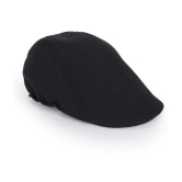 Zacharias Black Cotton Mens Cap ( Pack of 1 ) - Black