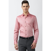 Men Pink Slim Fit Formal Full Sleeves Formal Shirt