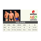 Omtex NAVY BLUE Gym Supports - XXL