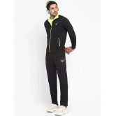 YUUKI - Black Polyester Regular Fit Printed Mens Sports Tracksuit ( Pack of 1 ) - None