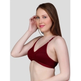 TCG Pack of 1 Cotton Blend Non Padded Womens Push Up Bra ( Maroon ) - None