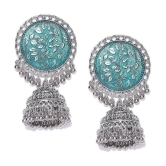 YOUBELLA Blue Danglers Earrings ( Pack of 1 ) - Blue