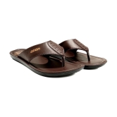 ASIAN Brown Mens Daily Slipper - None