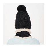 PENYAN Black Wool Caps - Black