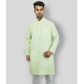 DESHBANDHU DBK - Fluorescent Green Cotton Mens Regular Kurta ( Pack of 1 ) - None