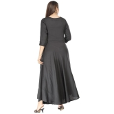 JC4U Rayon Grey A- line Dress - Single - None