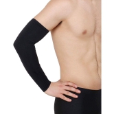 FITMonkey - Black Self Design Riding Sleeves ( Single Set ) - Freesize