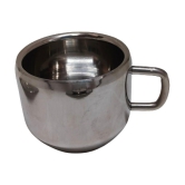 Dynore - Silver Steel Tea Set ( Pack of 6 ) - Silver