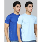 Supersquad Polyester Regular Fit Solid Half Sleeves Mens T-Shirt - Multicolor ( Pack of 2 ) - None