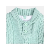 Miniklub Baby Boys Collar Full Sleeve Knit Sweater (Mint Green Color) - None