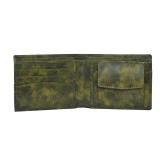 GEEO - Green Faux Leather Mens Two Fold Wallet ( Pack of 1 ) - Green