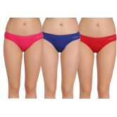 Eves Beauty Low Waist Women Bikini Multicolor Panty-l / Multicolor / Cotton Blend