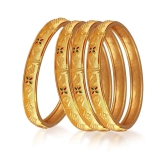 Vighnaharta Gold Bangle Set ( Pack of 2 ) - None