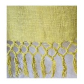 HUGS N RUGS - 3 Seater Cotton Throw ( Pack of 1 ) - Yellow