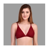 Zourt - Maroon Cotton Non Padded Women's Everyday Bra ( Pack of 3 ) - None