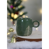 Christmas Tree Cuddle Mug- Green-Set of four